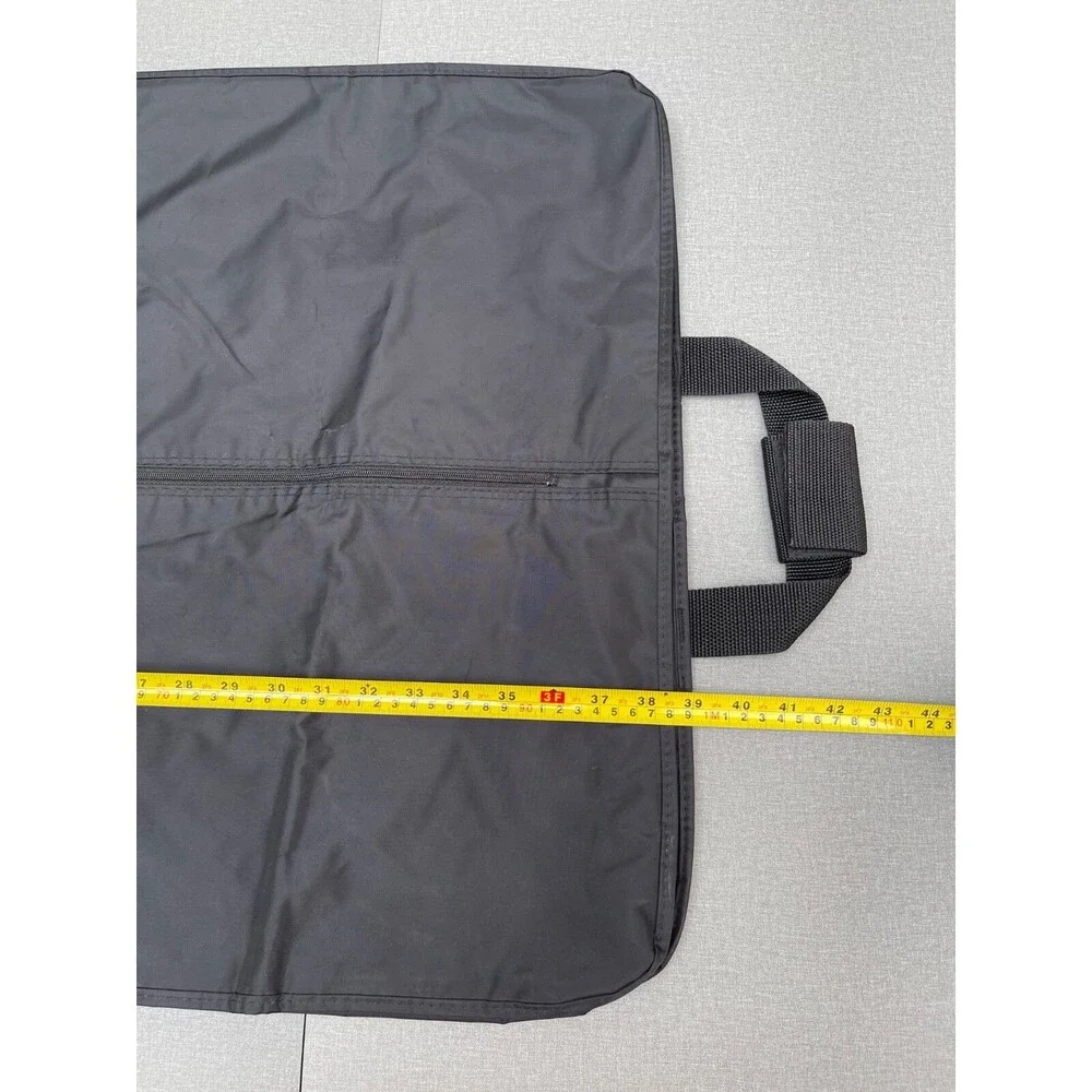 WallyBags Deluxe Travel Garment Bag w Two Zip Large Pockets Black 39